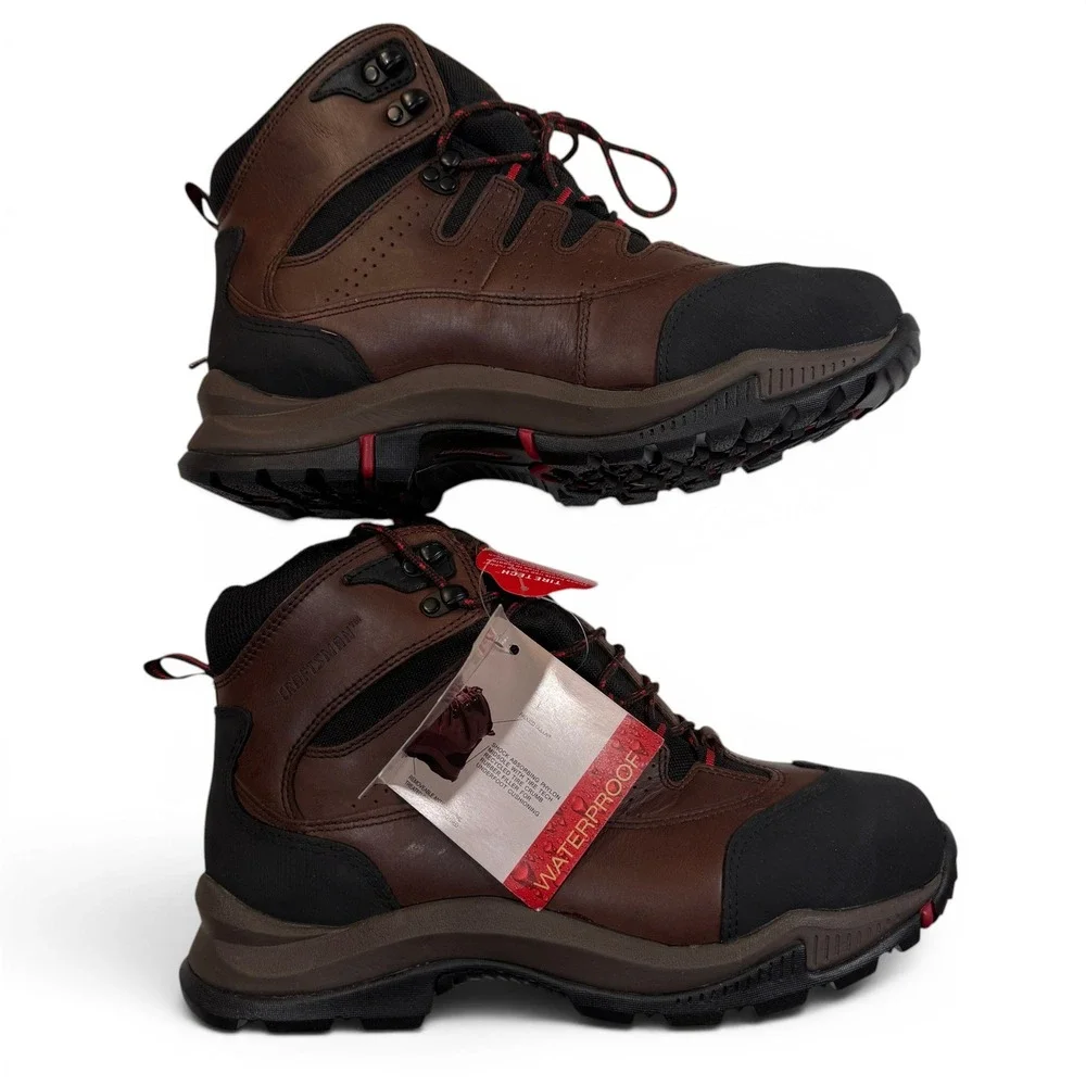 Craftsman Mens 9.5 Waterproof Composite Safety Toe Work Boots Brown 84998 NEW